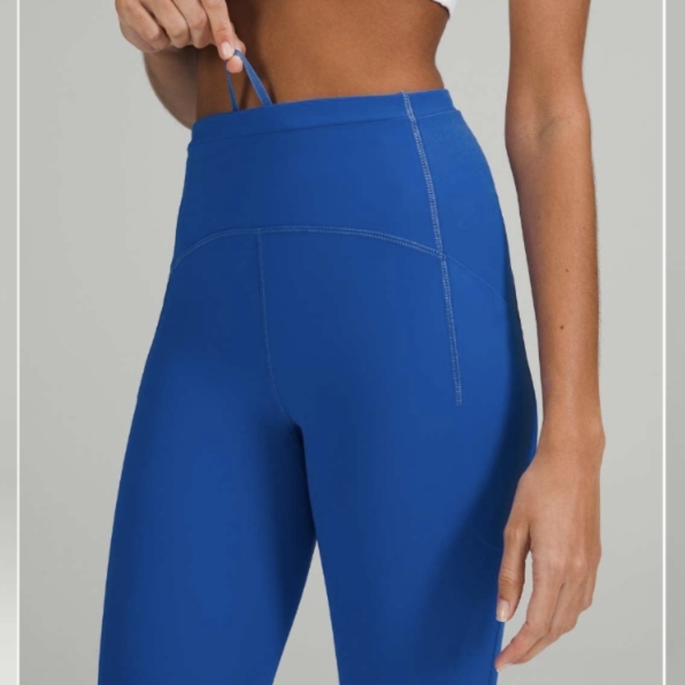 Lululemon Swift Speed High-Rise Crop 21" Blazer Blue Tone Size 6 - Picture 3 of 13